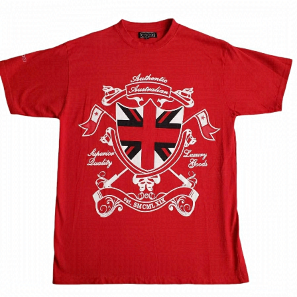 Coogi Red Graphic Tee Size Large